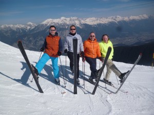 2014 begeleiding met Innsbruck op achtergrond